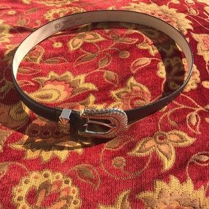 Bohemian REAL leather brown belt